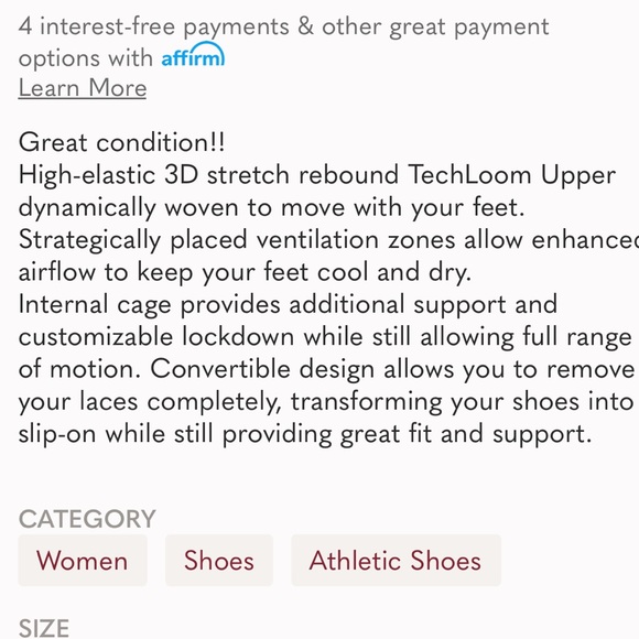 APL Techloom Wave size 7.5 Womens - Picture 2 of 12